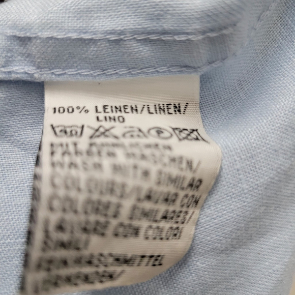 Marc O'Polo Short Sleeves Linen Shirt Men's Size Medium Excellent Condition - Picture 6 of 7